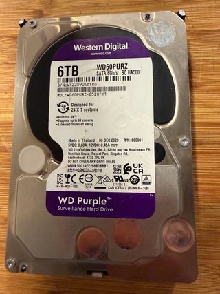 Disco Duro WD Purple 6TB SATA 3.5