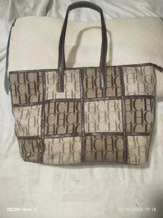 Bolso CH Carolina Herrera Beige Marrón