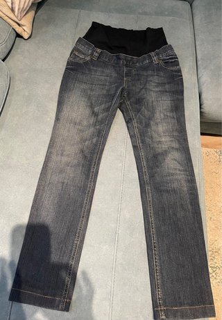 Pantalón vaquero premamá azul