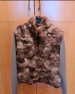 Chaqueta de Piel Marrón