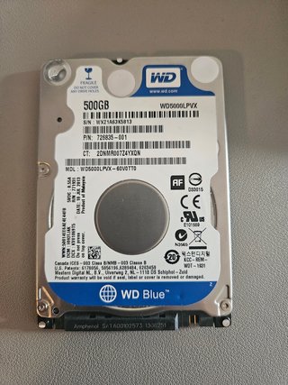 Disco Duro 500GB WD Blue SATA 2.5