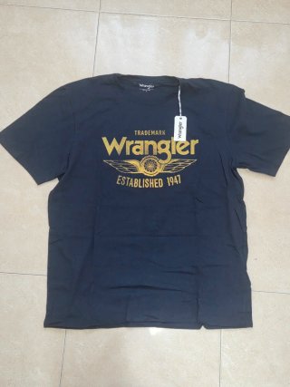 Camiseta Wrangler Negra Est. 1947