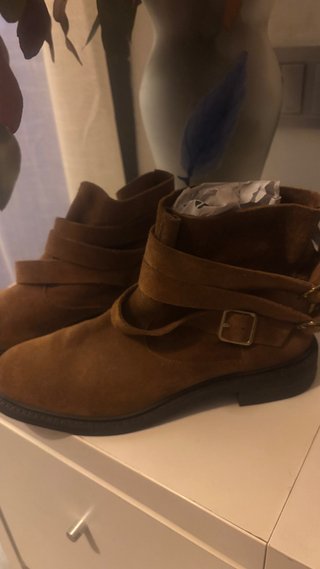 Botines de ante Mango