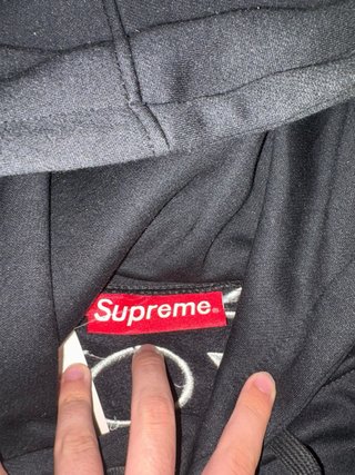 Sudadera Supreme Logo Hooded Sweatshirt Negra