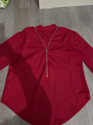 Camisa Roja con Cremallera