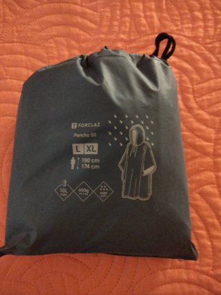 Chubasquero Poncho Forclaz Talla L
