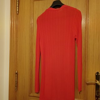Chaqueta Zara Roja Larga