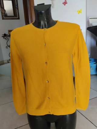 Maglia/Cardigan Okaidi Giallo Taglia M