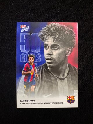 Cromo Topps Now Lamine Yamal 50 Goles