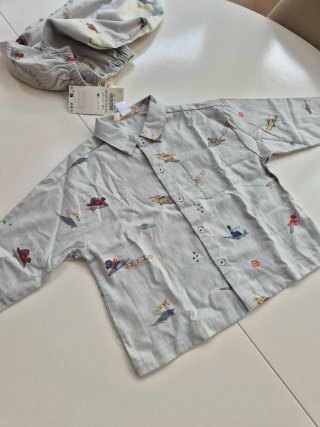 Pijama Zara manga larga estampado