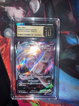 Carta Pokémon Mew VMAX CGC 10 Pristine