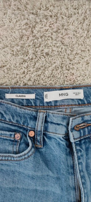 Pantalón vaquero Mango azul