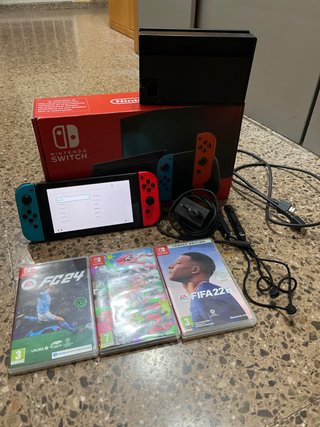 Nintendo Switch + 3 Juegos