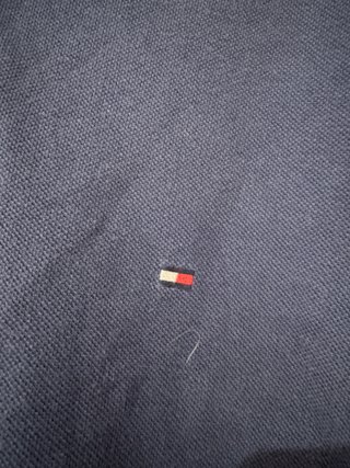 Polo Tommy Hilfiger Manga Larga Azul Talla L