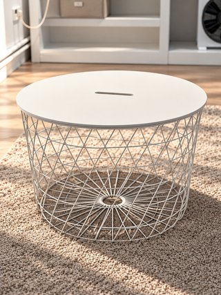 Mesa de centro IKEA KVISTBRO blanca