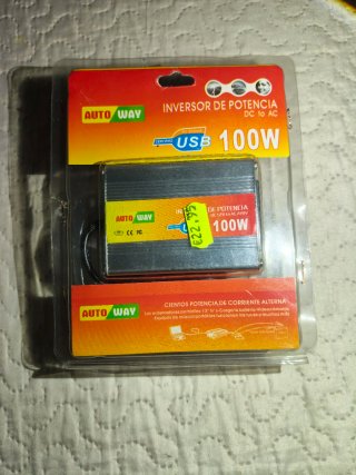 Inversor de corriente AUTO WAY 100W DC a AC