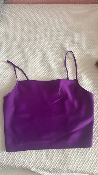 Top morado tirantes talla M Primark