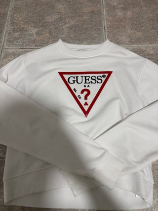 Sudadera Guess Blanca Mujer