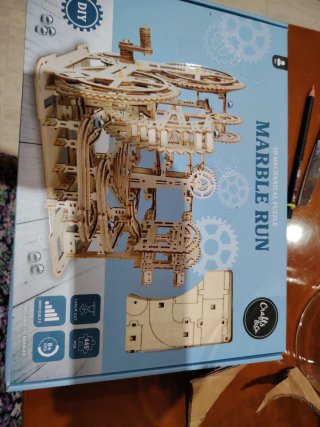 Puzzle 3D Mecánico Marble Run Madera