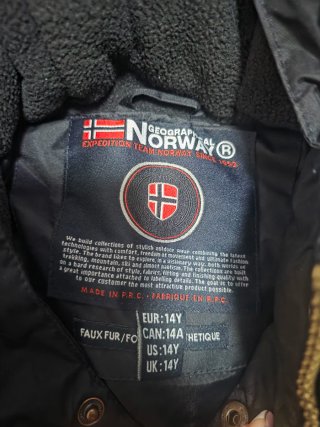 Chaqueta Geographical Norway Negra T 14 años