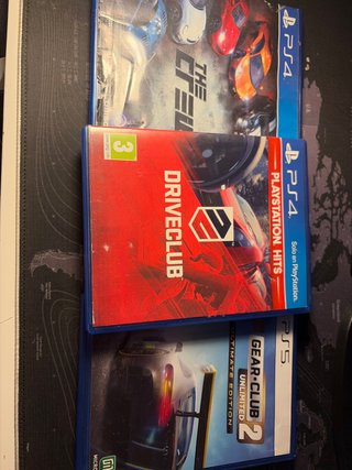 Lote de 3 Juegos de Carreras (PS4 y PS5)