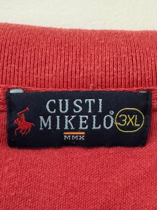 Polo Custi Mikeló Rojo Preppy XXXL