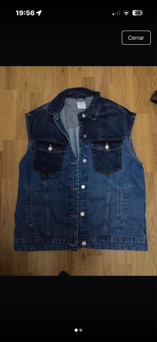 Chaleco vaquero azul