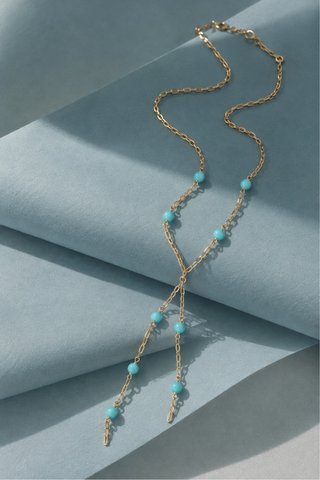 Collar Oro 18k Turquesa