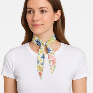 Echo Design Women's Floral Silk Mini Neck Scarf