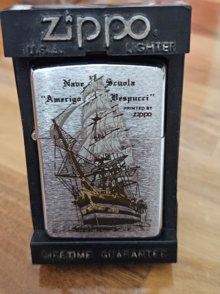 Accendino Zippo Nave Scuola Amerigo Vespucci 1993