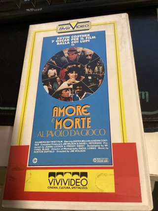 VHS Amore e Morte Al Tavolo Da Gioco