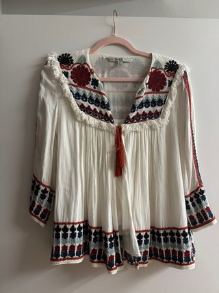 Chaqueta fina entretiempo Zara bordada
