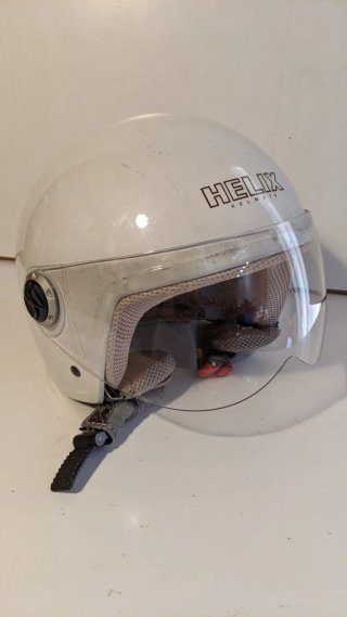 Casco de moto blanco Helix