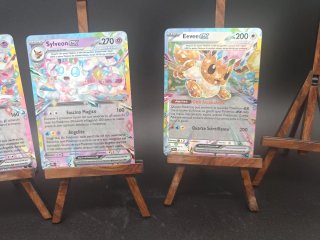 Lotto 3 Carte Pokemon EX Vaporeon Sylveon Eevee