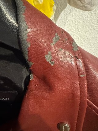Chaqueta Biker Zara Man Roja