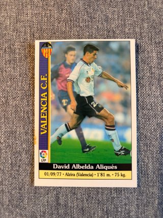 Cromo David Albelda Valencia C.F. 1999