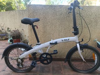 Bicicleta plegable B Fold blanca