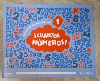 ¡Cuántos números!, 1, Cuaderno de Matemáticas