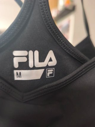 Sujetador deportivo Fila negro