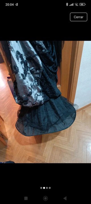 Disfraz Condesa Negro y Plateado Talla Única