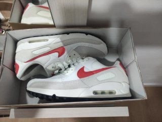 Nike Air Max 90 Nuevas Blancas Rojas