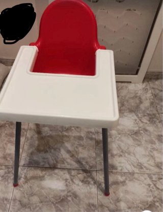 Trona para Bebé Roja y Blanca