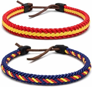 NUEVO Pack 2 pulseras bandera de España ajustables