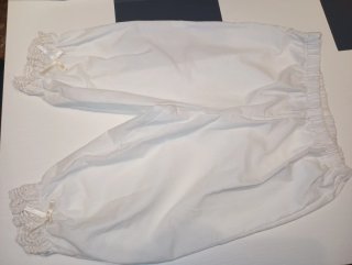 Pololos fallera infantil blancos con encaje