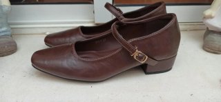Zapatos Merceditas Mujer Marrón Talla 37
