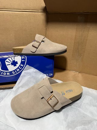 Zuecos Birkenstock Boston Beige Talla 42