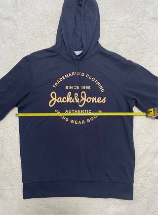 Sudadera azul marino Jack & Jones con capuch