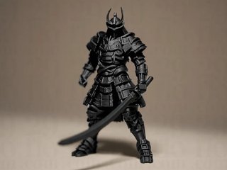 Figura Samurai Negra