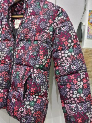 Abrigo Sfera flores niña 7-8 años