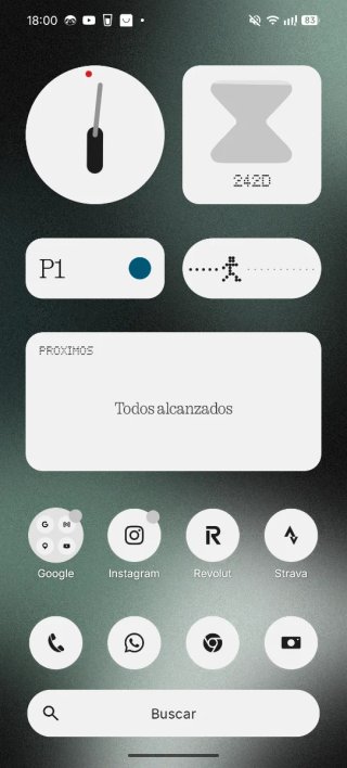 Captura de pantalla de interfaz móvil
